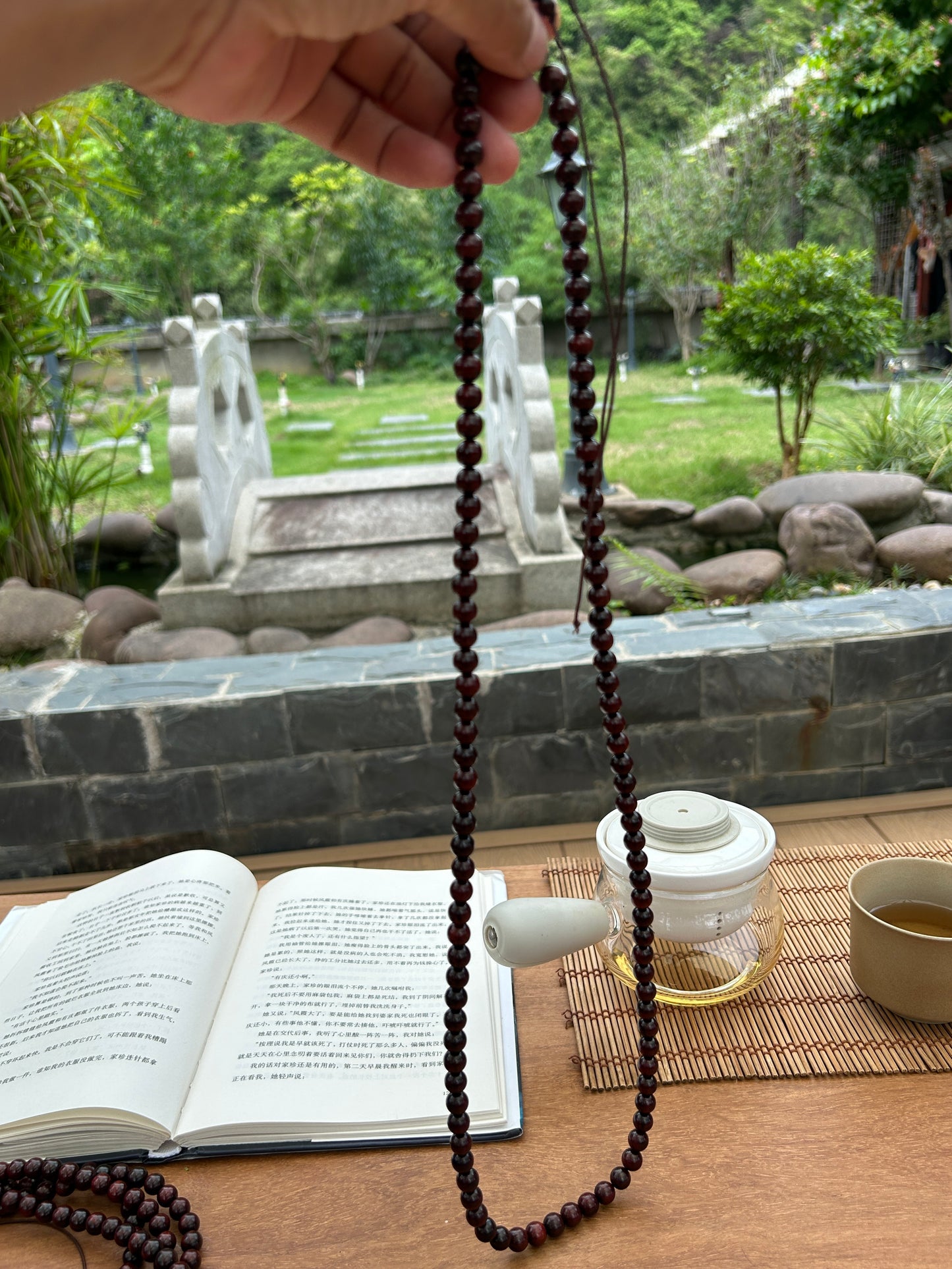 Indian Small-Leaf Red Sandalwood Prayer Beads – 108 Mala Beads – 0.6cm / 0.8cm – Handcrafted