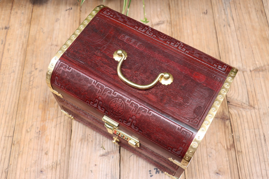 Flower & Moon (Password Version) | Zambian Rosewood (Bloodwood) Craft Box