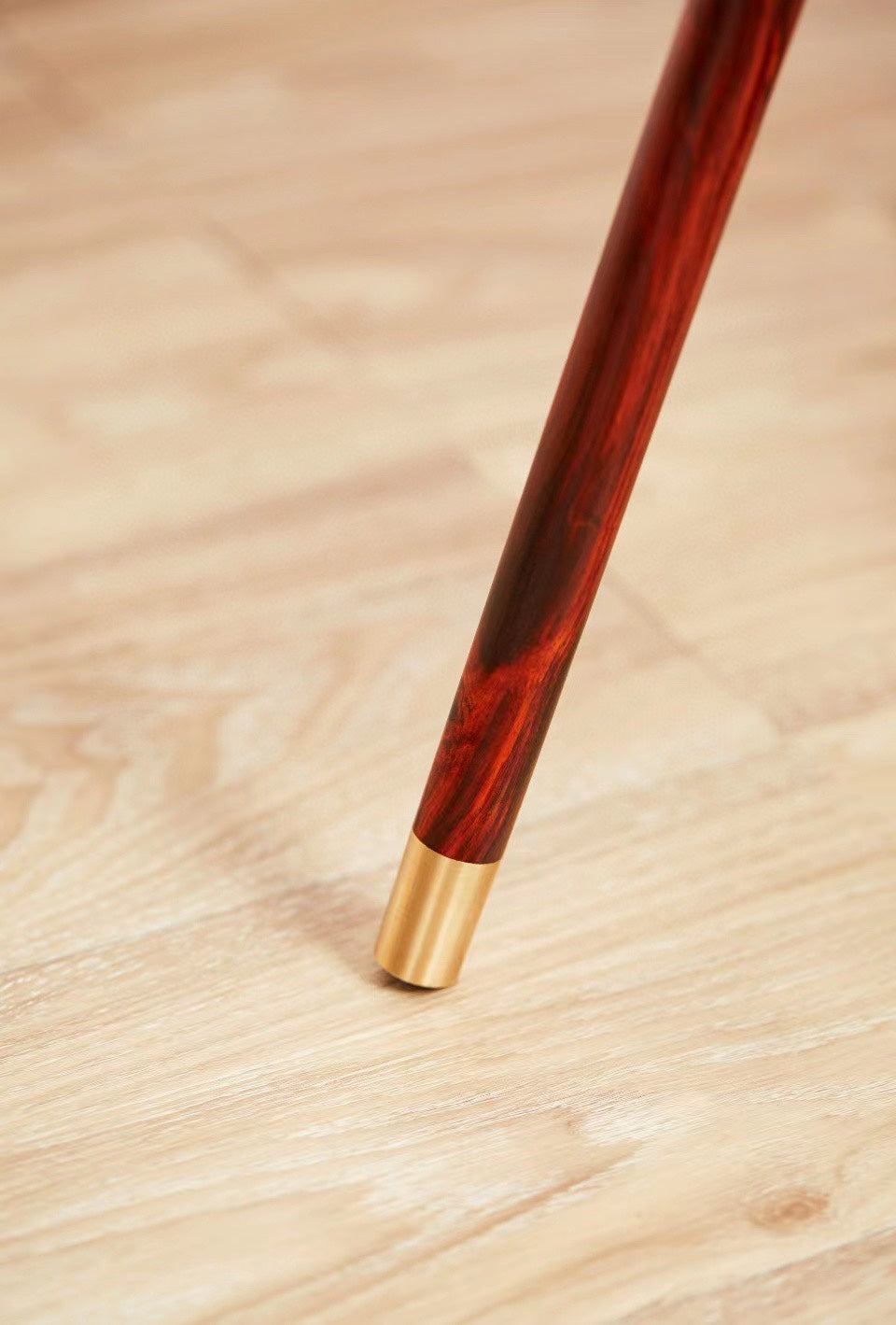 3-Section Detachable Ebony Walking Cane – Solid Brass Connectors – Portable & Durable (88cm)