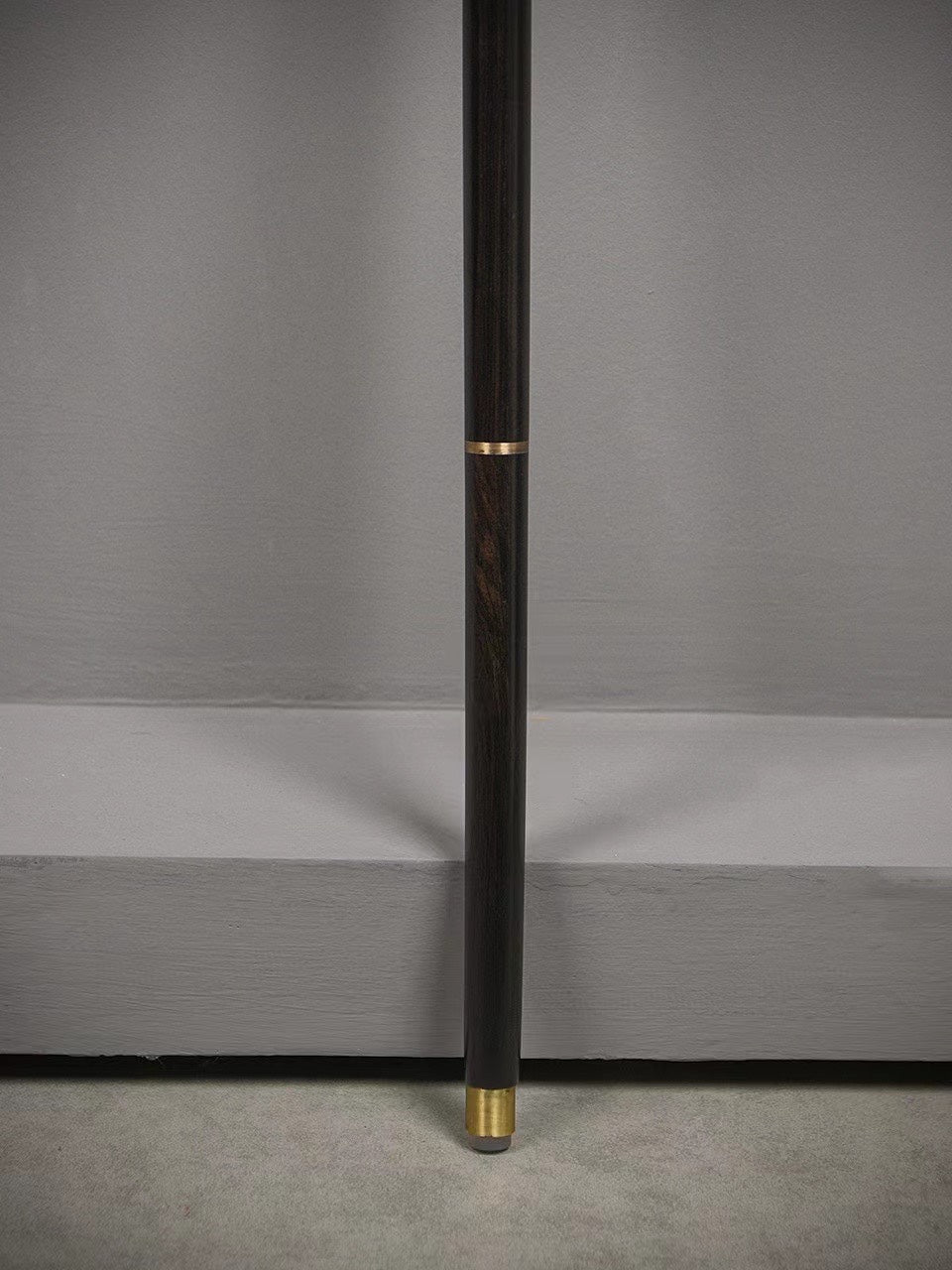 3-Section Detachable Ebony Walking Cane – Solid Brass Connectors – Portable & Durable (88cm)