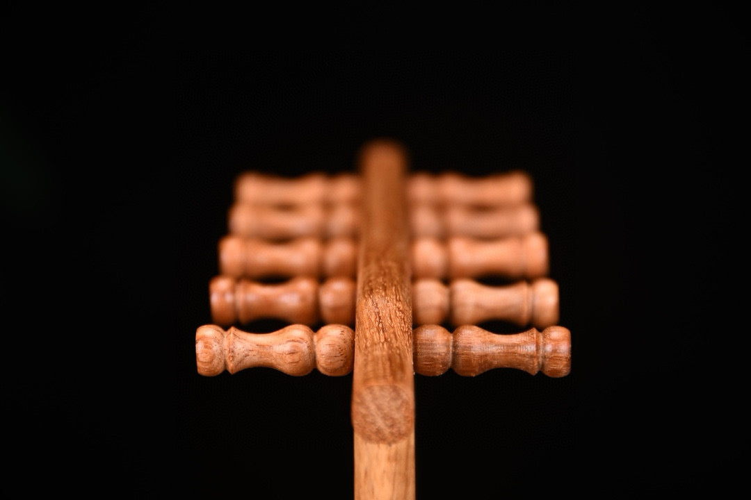 Burmese Padauk Organizer Rack – Solid Single-Slab, Mortise & Tenon Joinery, Rustic Elegance