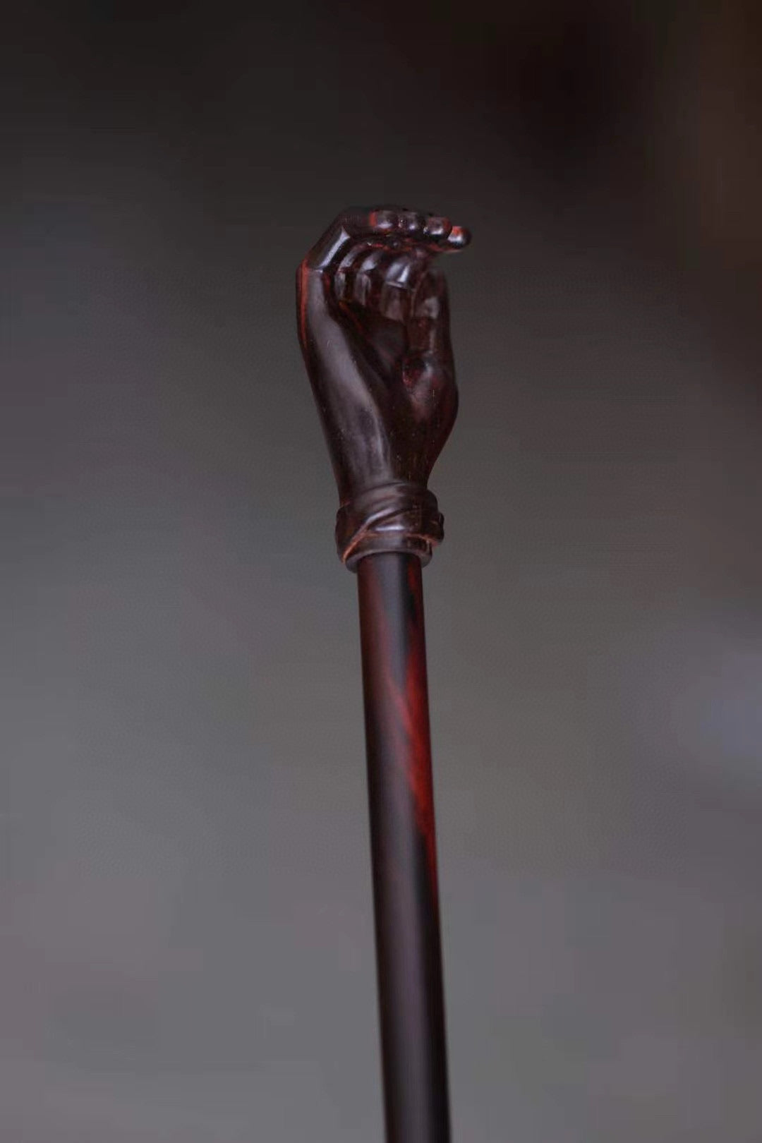 Laotian Rosewood Back Scratcher, Carved Wooden Gift Stick