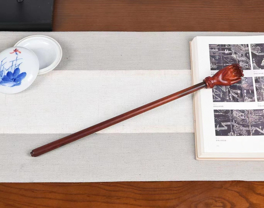 Laotian Rosewood Back Scratcher, Carved Wooden Gift Stick