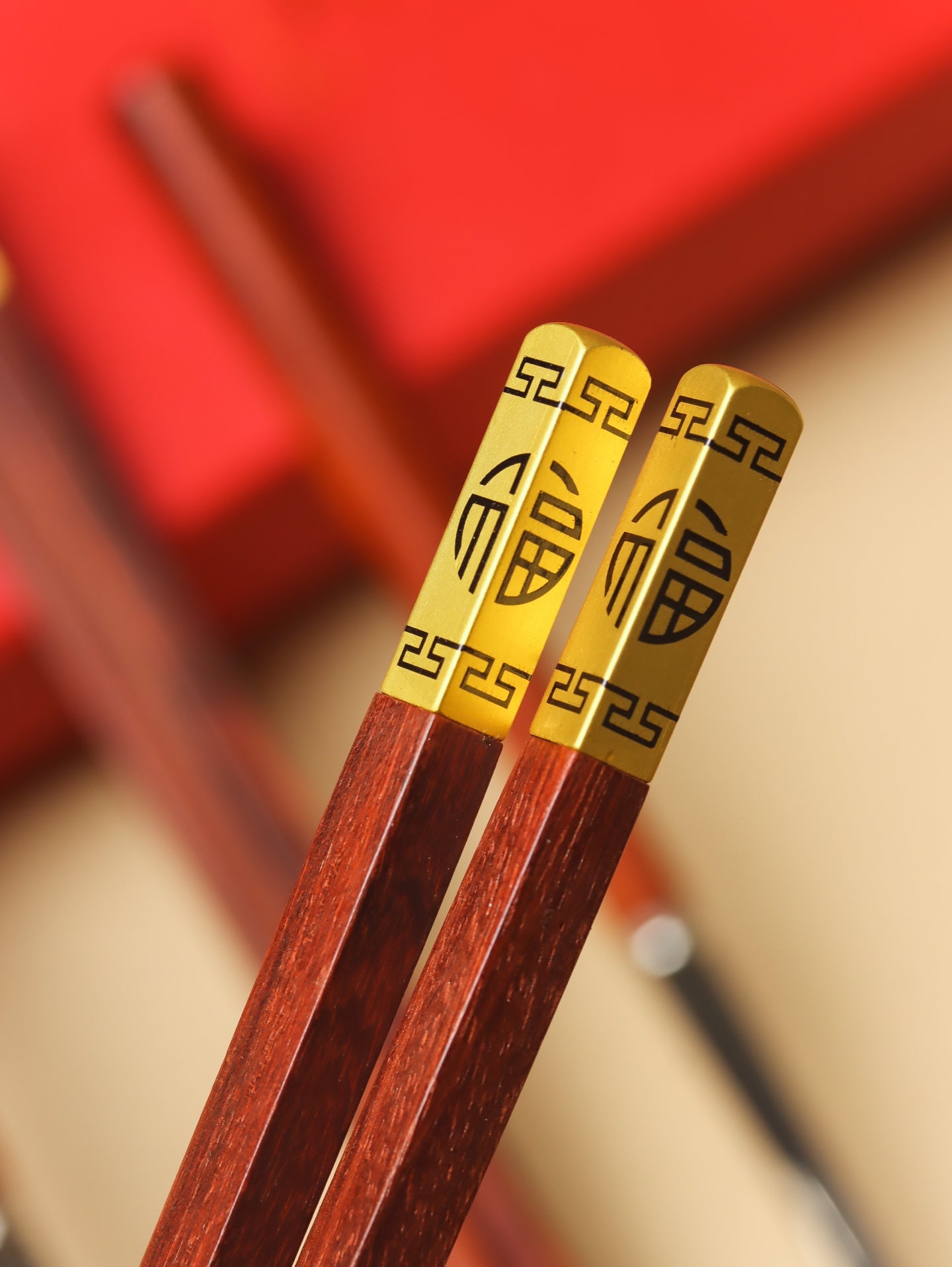 Premium Indian Rosewood Chopsticks & Spoon Set – Handcrafted, 25cm Chopsticks & 22cm Spoon