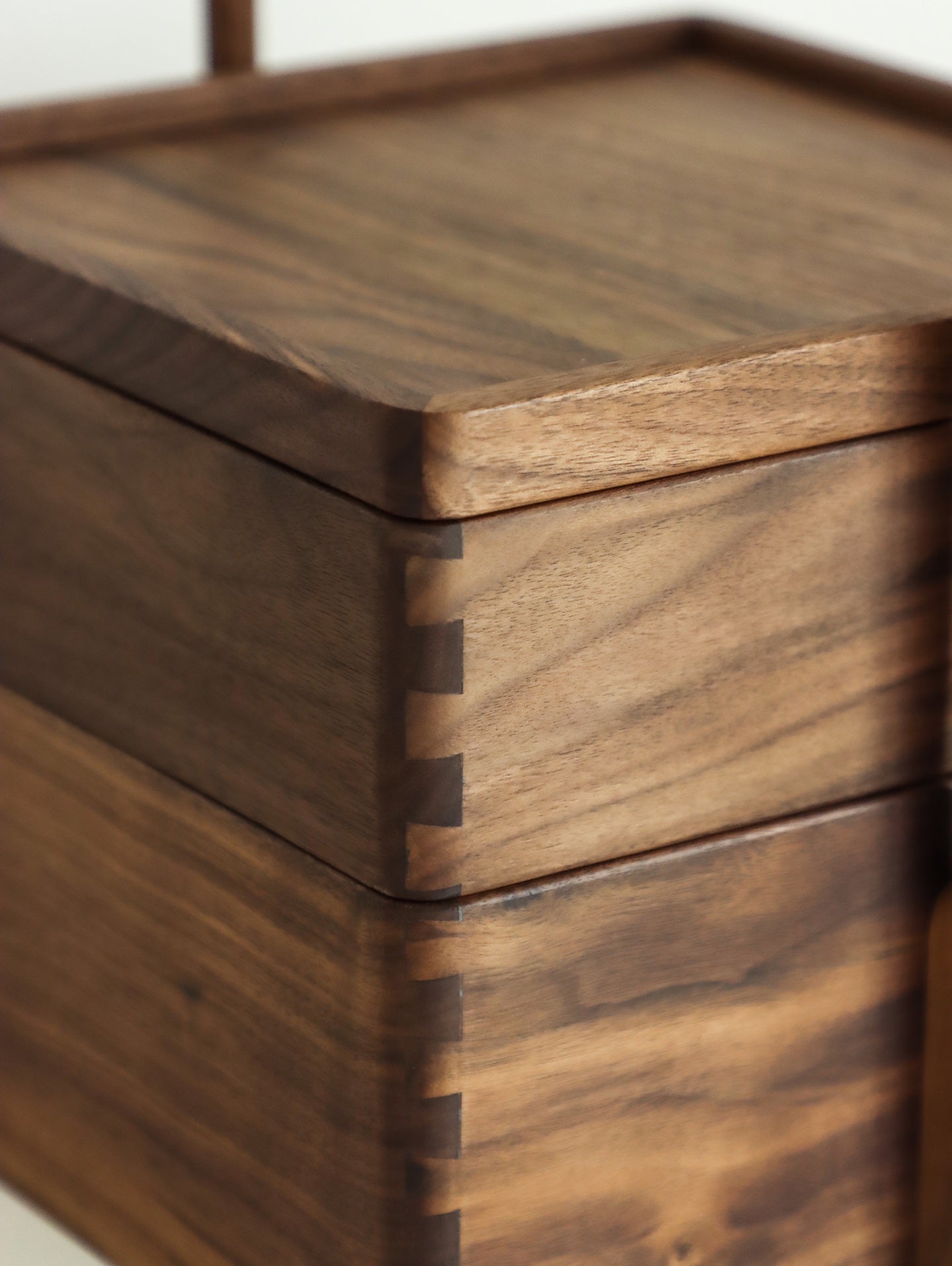 Handheld Tea Ceremony Box - North American Black Walnut | Premium Tea Storage Box